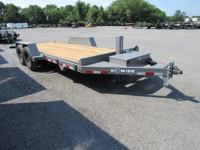 BWise 7 x 20 Low Profile Full Tilt Equipment Trailer Hydraulic Tilt