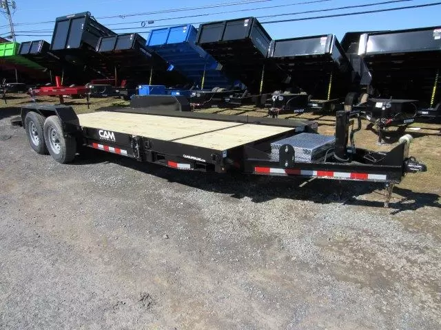 CAM Superline 7 x 21 Low Profile Equipment Trailer Split Tilt