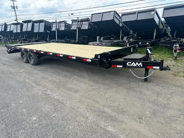 CAM Superline 8 x 25 Deckover Equipment Trailer Super Ramps