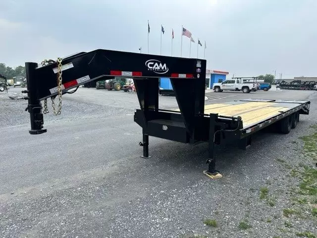 CAM Superline 8 x 25 Deckover Gooseneck Equipment Trailer
