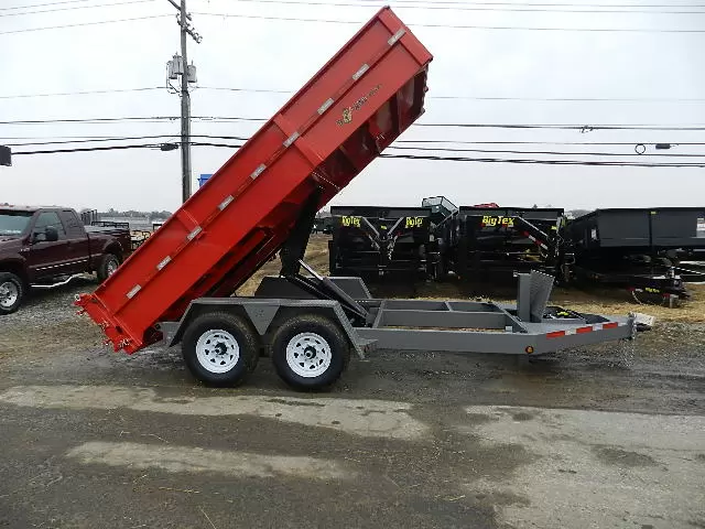BWise 7 x 14 Dump Trailer Low Profile With Ramps